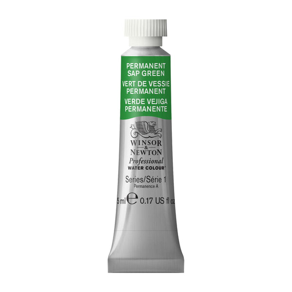 Winsor & Newton Professional Watercolour Permanent Sap Green -Series 1 - 5ml tube (503)