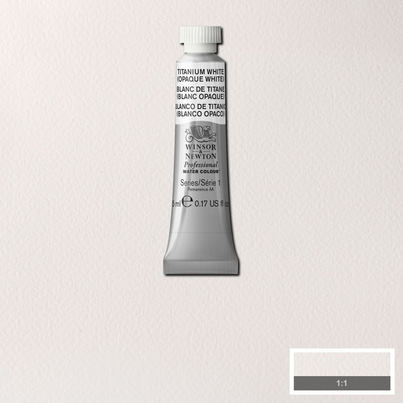 Winsor & Newton Professional Watercolour Titanium White Opaque White -Series 1 - 5ml tube (644)