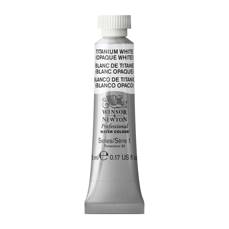 Winsor & Newton Professional Watercolour Titanium White Opaque White -Series 1 - 5ml tube (644)
