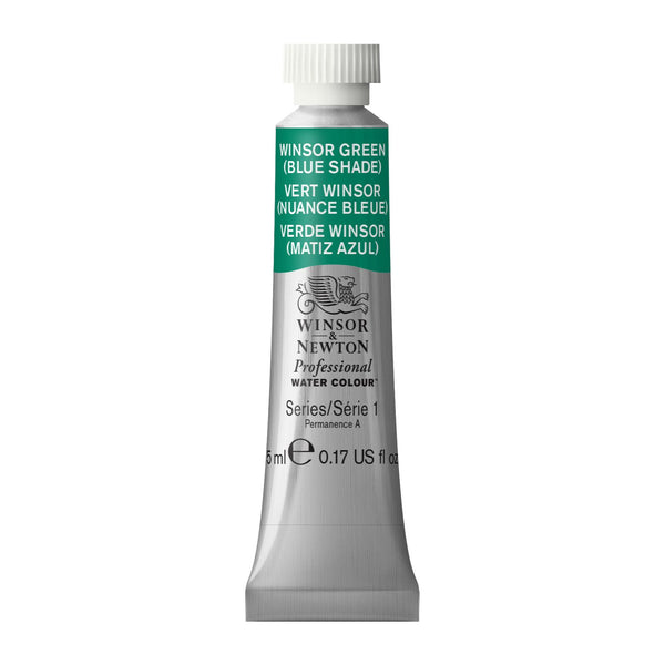 Winsor & Newton Professional Watercolour Winsor Green (Blue Shade) -Series 1 - 5ml tube (719)