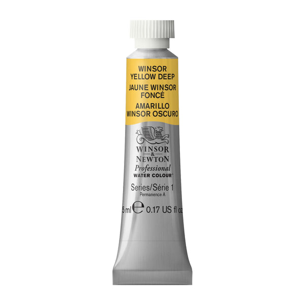 Winsor & Newton Professional Watercolour Winsor Yellow Deep - Series 1 - 5ml tube (731)