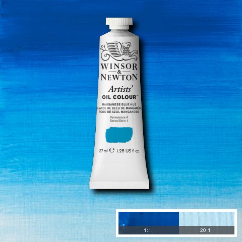 Winsor Newton Artist Oil Manganese Blue Hue 379 - Series 1 - 37ml tube