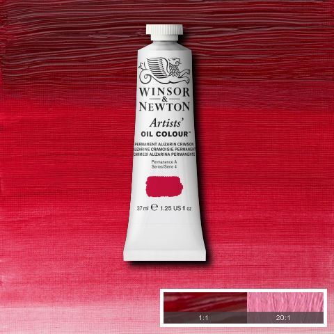 Winsor Newton Artist Oil Permanent Alizarin Crimson 468 - Series 4 - 37ml tube