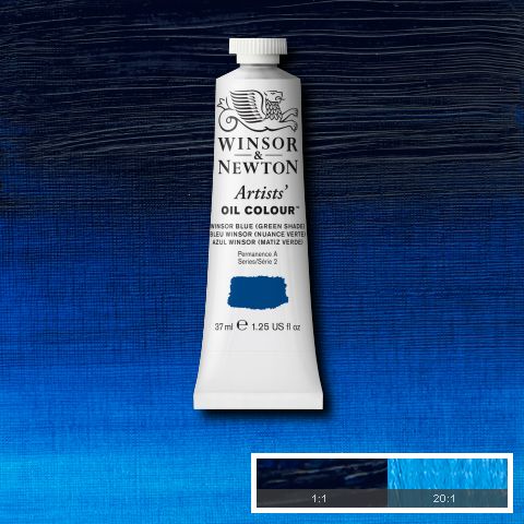 Winsor Newton Artist Oil Winsor Blue (Green Shade) 707 - Series 2 - 37ml tube