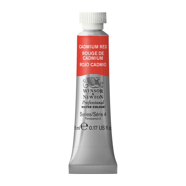 Winsor & Newton Professional Watercolour Cadmium Red - Series 4 - 5ml tube (094)