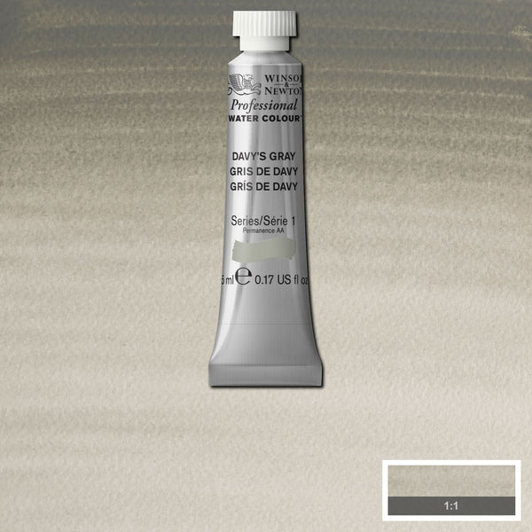 Winsor & Newton Professional Watercolour Davys Grey - Series 1 - 5ml tube (…)