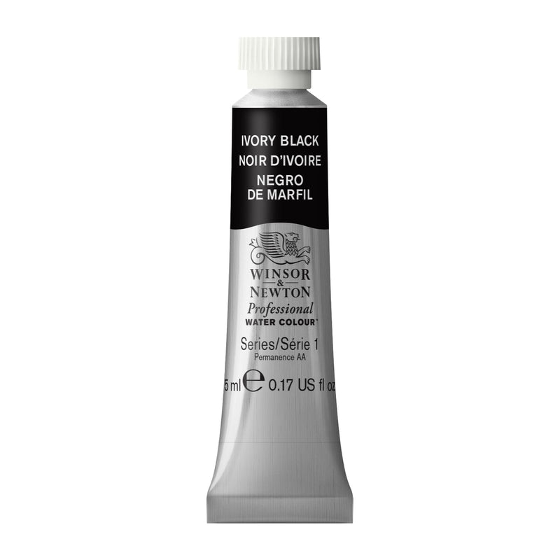 Winsor & Newton Professional Watercolour Ivory Black - Series 1 - 5ml tube (331)