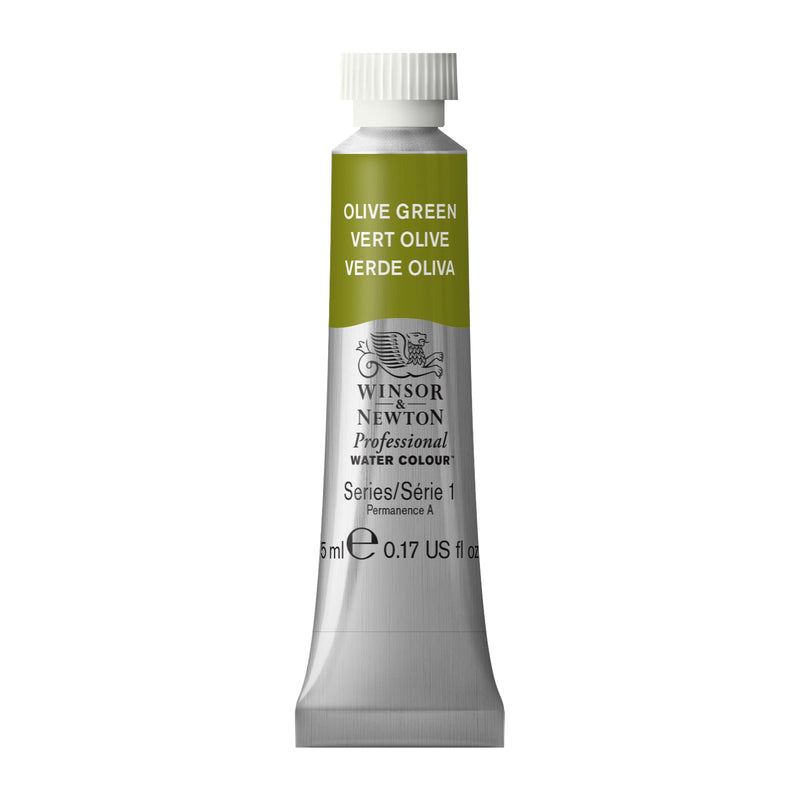 Winsor & Newton Professional Watercolour Olive Green -Series 1 - 5ml tube (447)