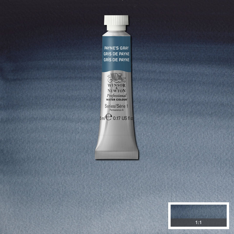 Winsor & Newton Professional Watercolour Paynes Gray/Grey -Series 1 - 5ml tube (465)