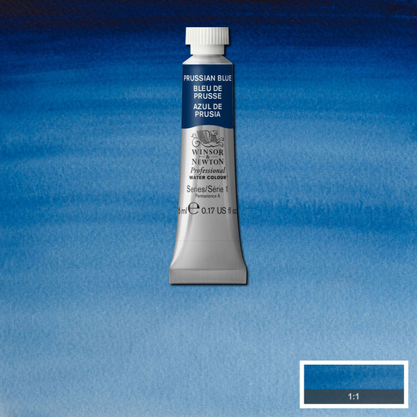 Winsor & Newton Professional Watercolour Prussian Blue -Series 1 - 5ml tube (538)