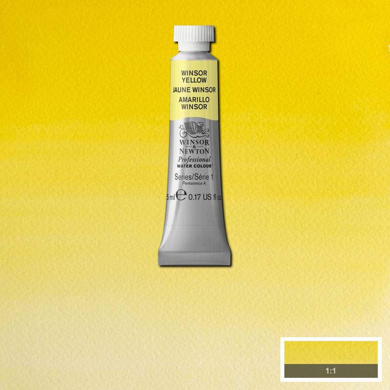 Winsor & Newton Professional Watercolour Winsor Yellow -Series 1 - 5ml tube (730)