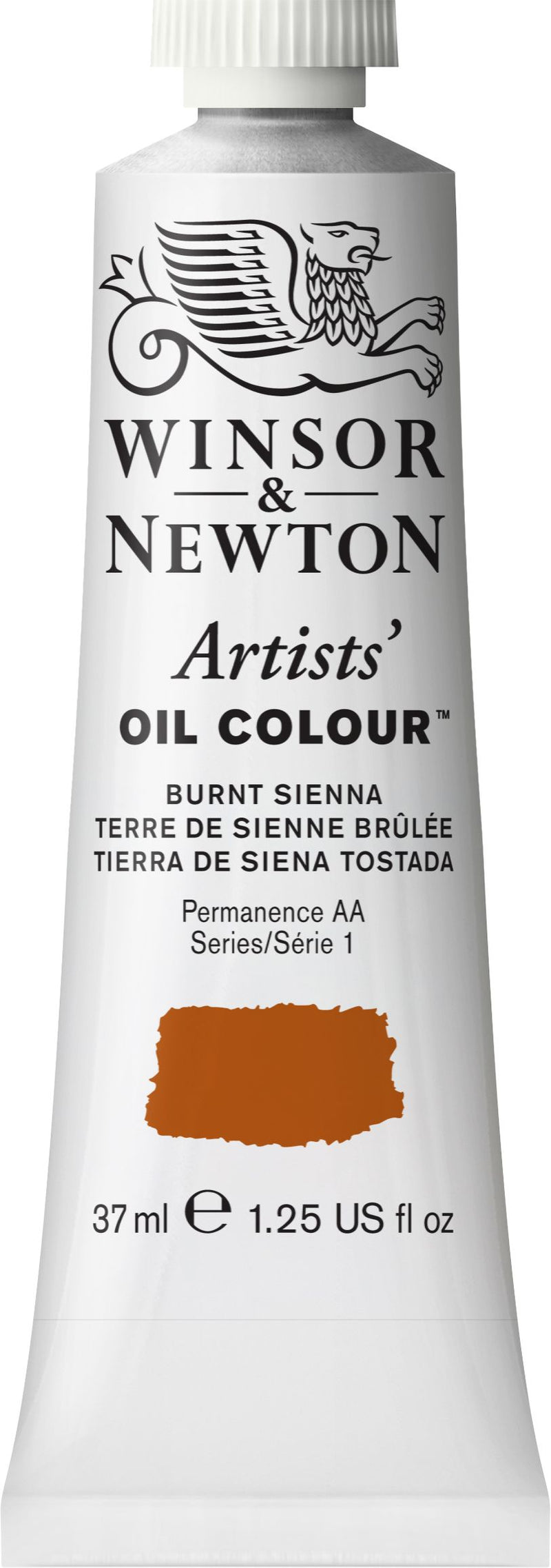 Winsor Newton Artist Oil Burnt Sienna 074 - Series 1 - 37ml tube