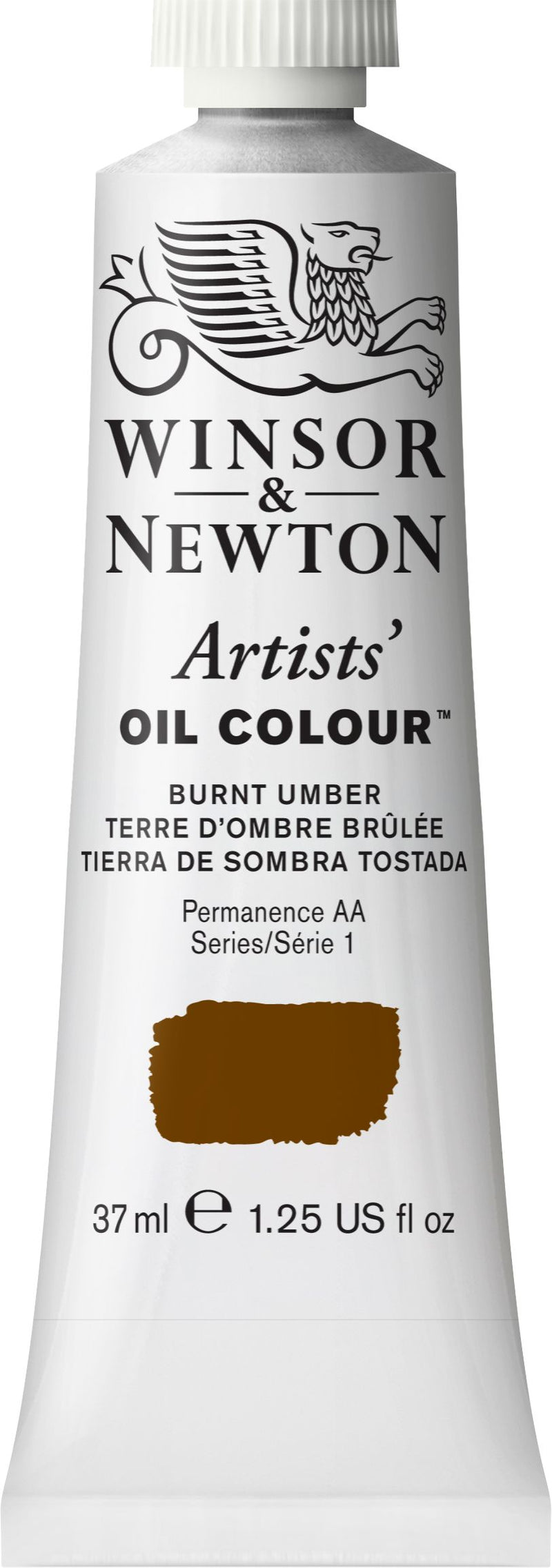 Winsor Newton Artist Oil Burnt Umber 076 - Series 1 - 37ml tube