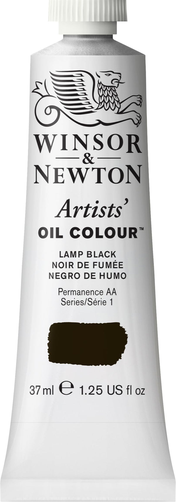 Winsor Newton Artist Oil Lamp Black 337 - Series 1 - 37ml tube