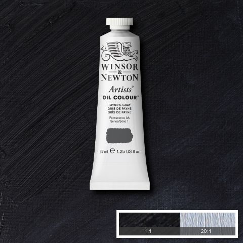 Winsor Newton Artist Oil Paynes Grey 465 - Series 1 - 37ml tube