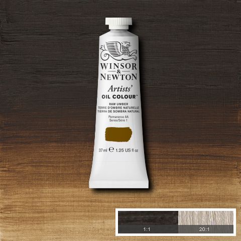 Winsor Newton Artist Oil Raw Umber 554 - Series 1 - 37ml tube