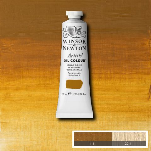 Winsor Newton Artist Oil Yellow Ochre 744 - Series 1 - 37ml tube