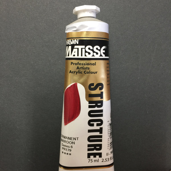 Matisse Structure Permanent Maroon 75ml tube 