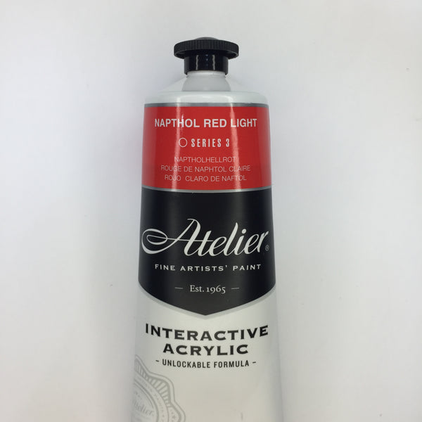 Atelier Interactive Artist Acrylic Napthol Red Light - Series 3  - 80ml tube