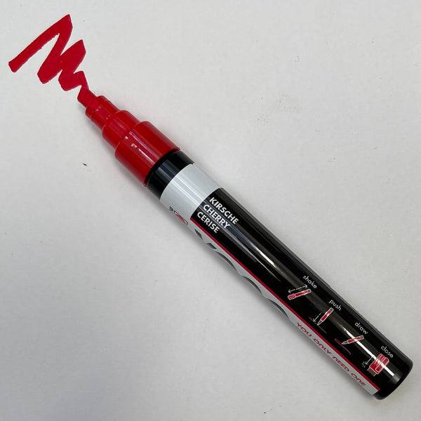 Marabu YONO 125 Cherry (CHISEL) Acrylic Marker