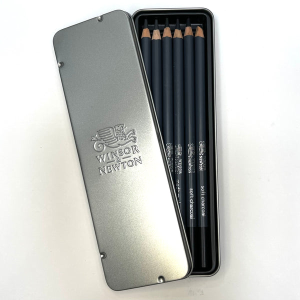   Winsor & Newton Studio Collection Charcoal Pencils tin -Set of 6