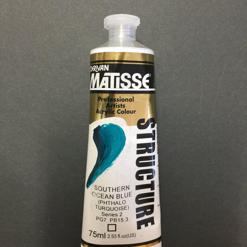 Matisse Structure Southern Ocean Blue (Phthalo Turquoise) 75ml tube 