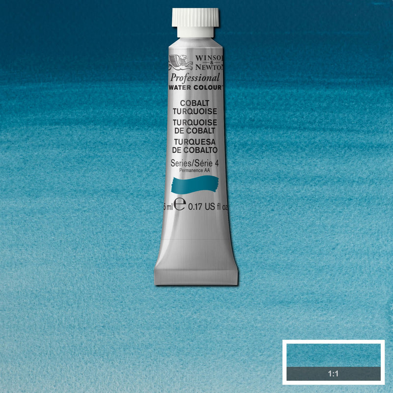 Winsor & Newton Light Cobalt Turquoise Professional Watercolour Tube 5ml