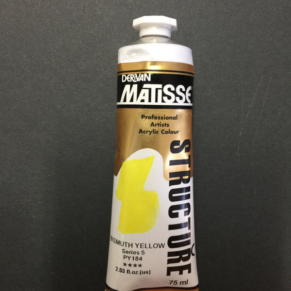 Matisse Structure Bismuth Yellow 75ml tube 