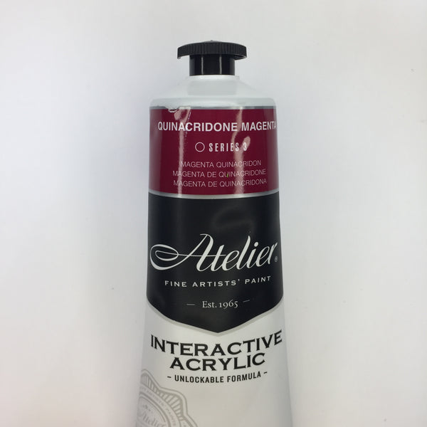 Atelier Interactive Artist Acrylic Quinacridone Magenta - Series 3  - 80ml tube