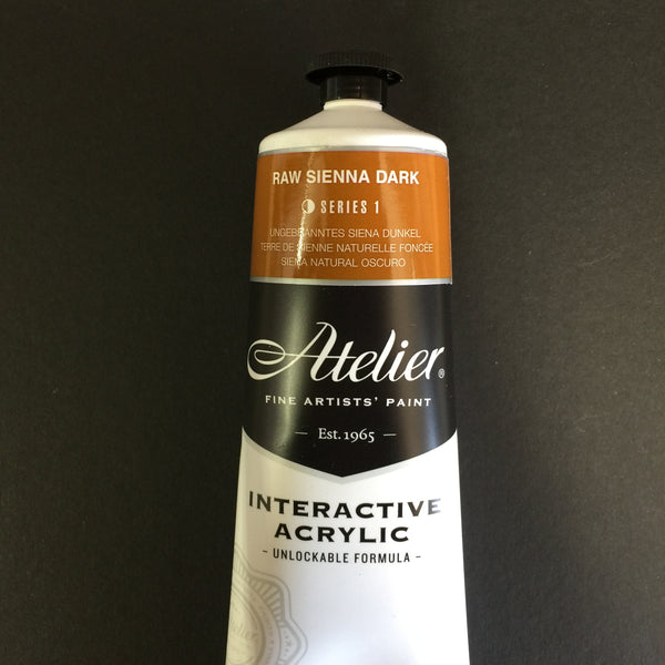 Atelier Interactive Artist Acrylic - Raw Sienna Dark - 80ml tube 