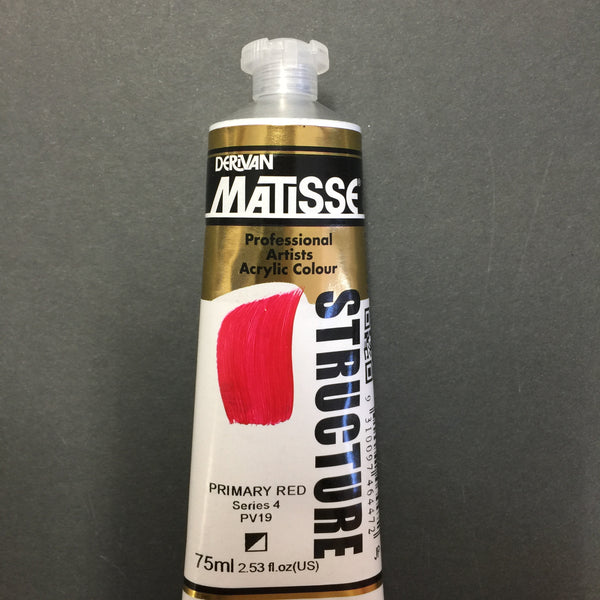 Matisse Structure Primary Red 75ml tube 
