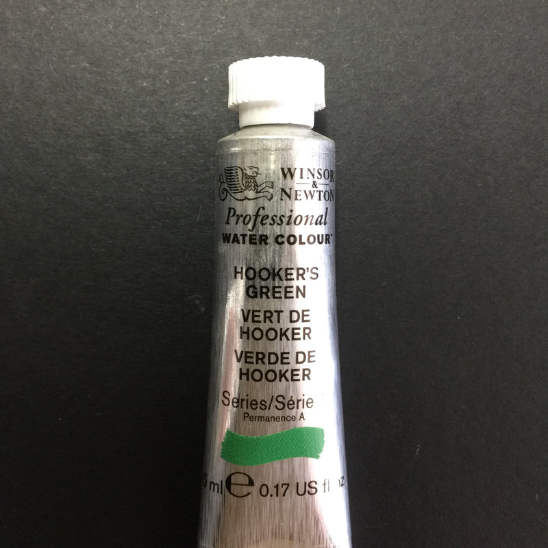 Winsor & Newton Professional Watercolour Hookers Green - Series 1 - 5ml tube (311)