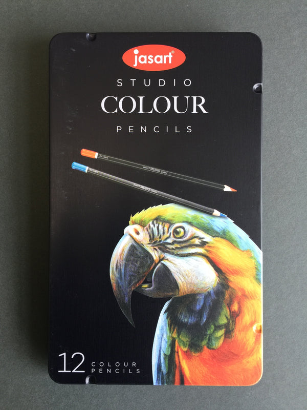 Jasart: Studio Colour Pencils tin of 12