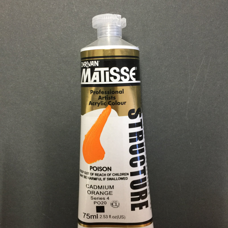 Matisse Structure Cadmium Orange 75ml tube 