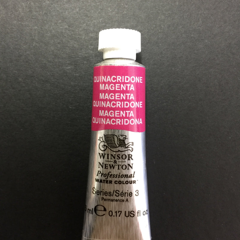 Winsor & Newton Professional Watercolour Quinacridone Magenta - Series 3 - 5ml tube (545)