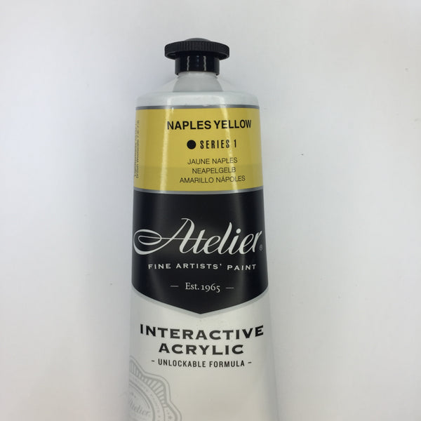 Atelier Interactive Artist Acrylic Naples Yellow - Series 1  - 80ml tube