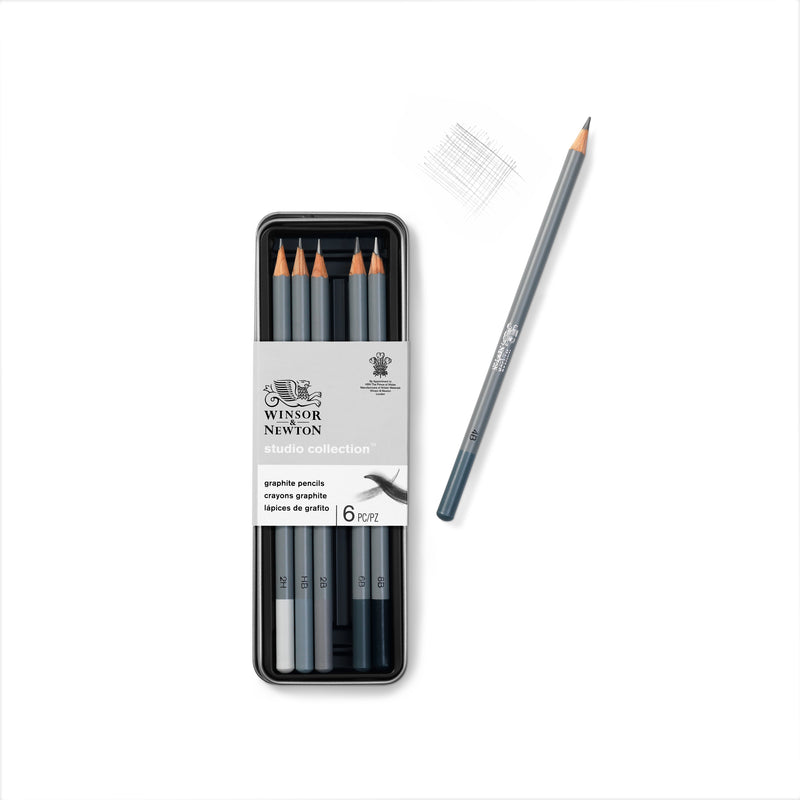 Winsor Newton: Graphite Pencils tin of 6