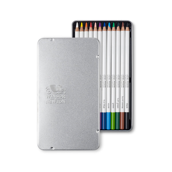  Winsor & Newton: Studio Watercolour Pencils tin -Set of 12