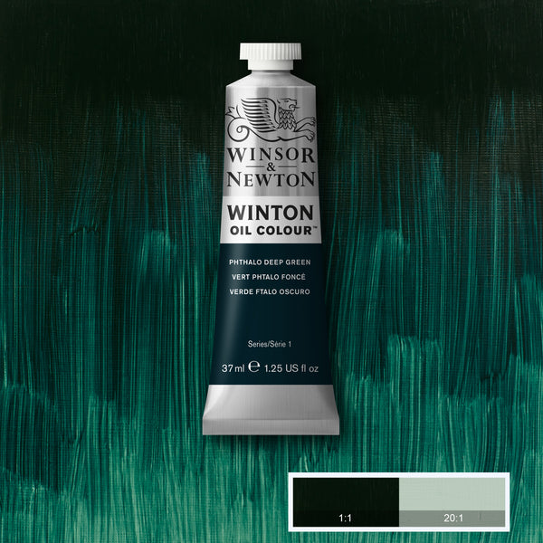 Winton Oil Colour Phthalo Deep Green - 37ml tube