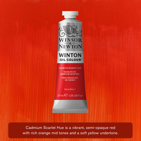 Winton Oil Colour Cadmium Scarlet Hue - 37ml tube