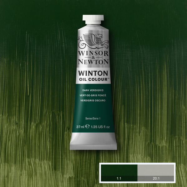 Winton Oil Colour Dark Verdigris - 37ml tube