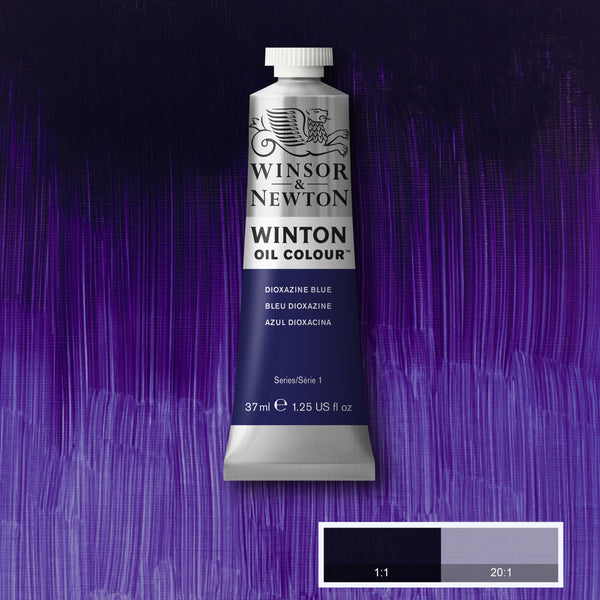 Winton Oil Colour Dioxazine Blue - 37ml tube