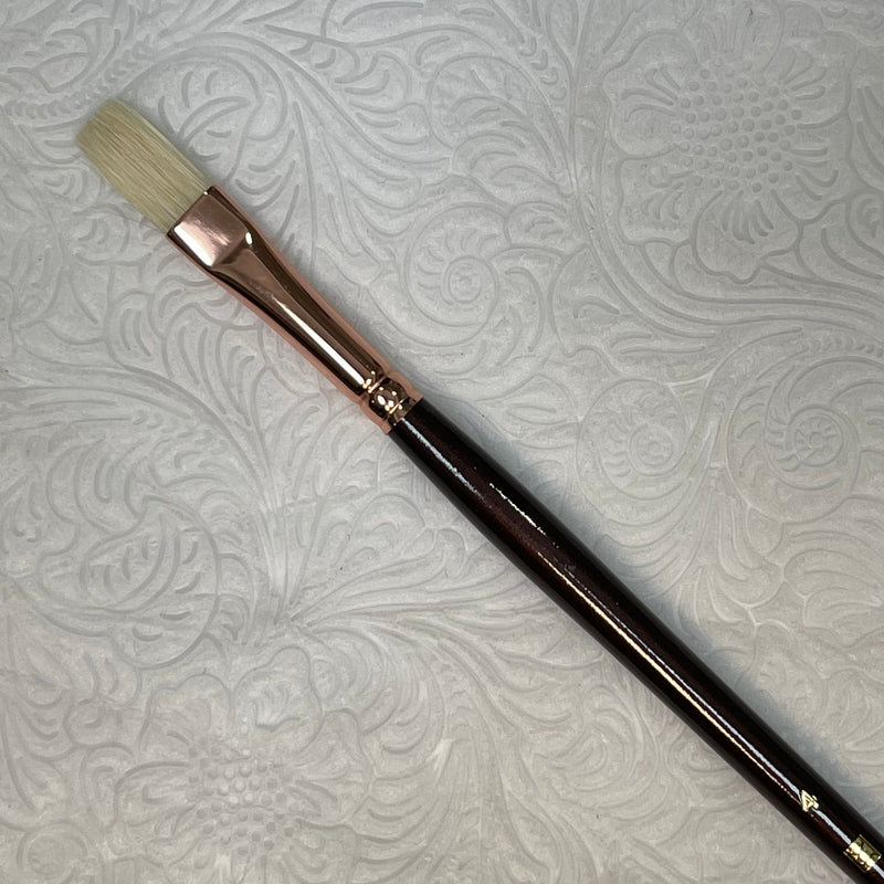 1180 Hog Taklon Flat Brush - #4