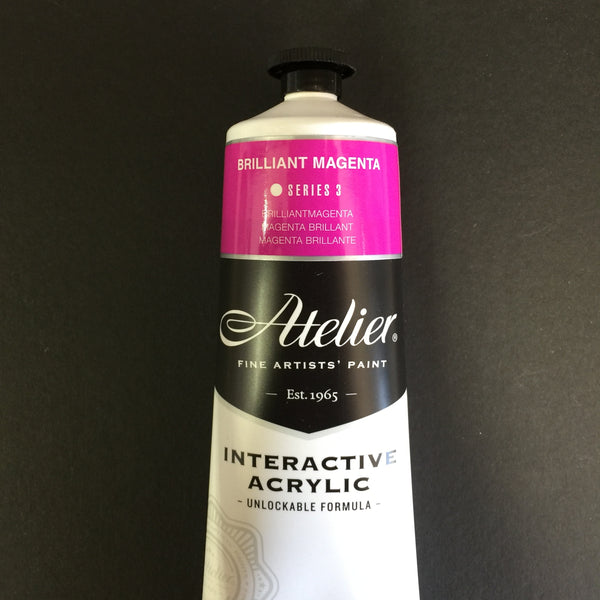 Atelier Interactive Artist Acrylic - Brilliant Magenta - 80ml tube 