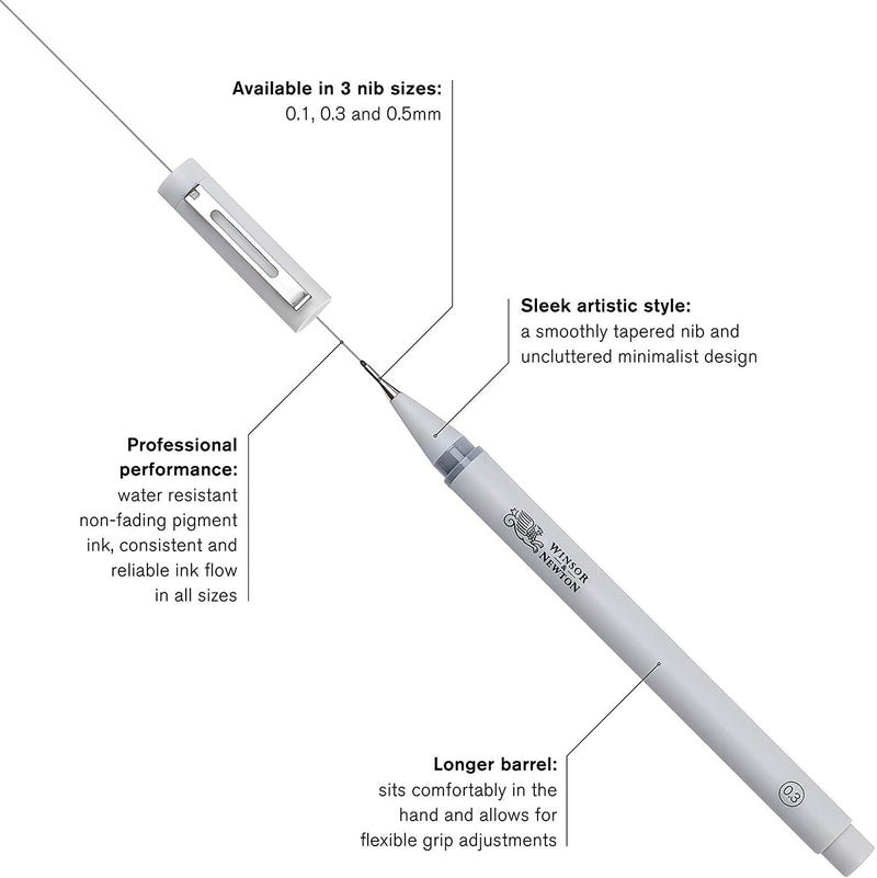 Winsor & Newton Fineliner 0.5 COOL GREY