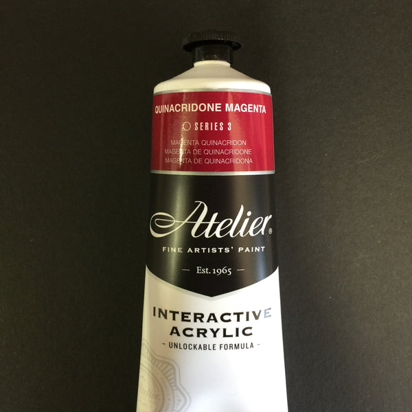 Atelier Interactive Artist Acrylic - Quinacridone  Magenta - 80ml tube 