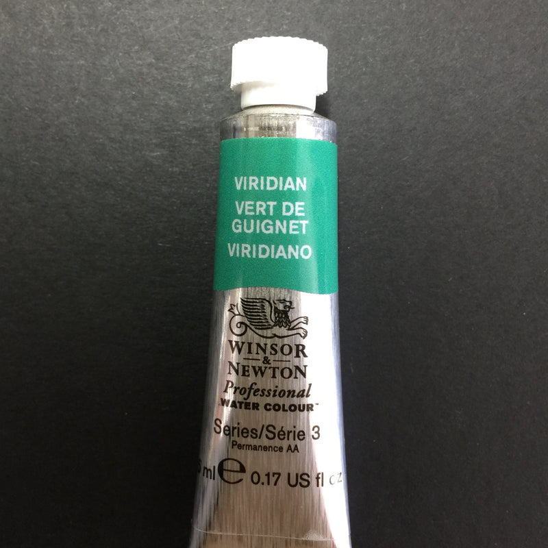 Winsor & Newton Professional Watercolour Viridian - Series 1 - 5ml tube (692)