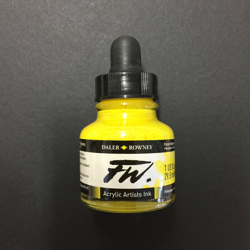 Daler Rowney FW artist ink Process Yellow 29.5ml