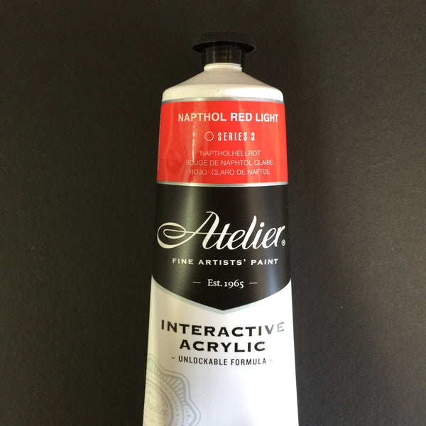 Atelier Interactive Artist Acrylic Napthol Red Light - Series 3  - 80ml tube