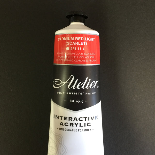 Atelier Interactive Artist Acrylic - Cadmium Red Light (Scarlet) - 80ml tube 